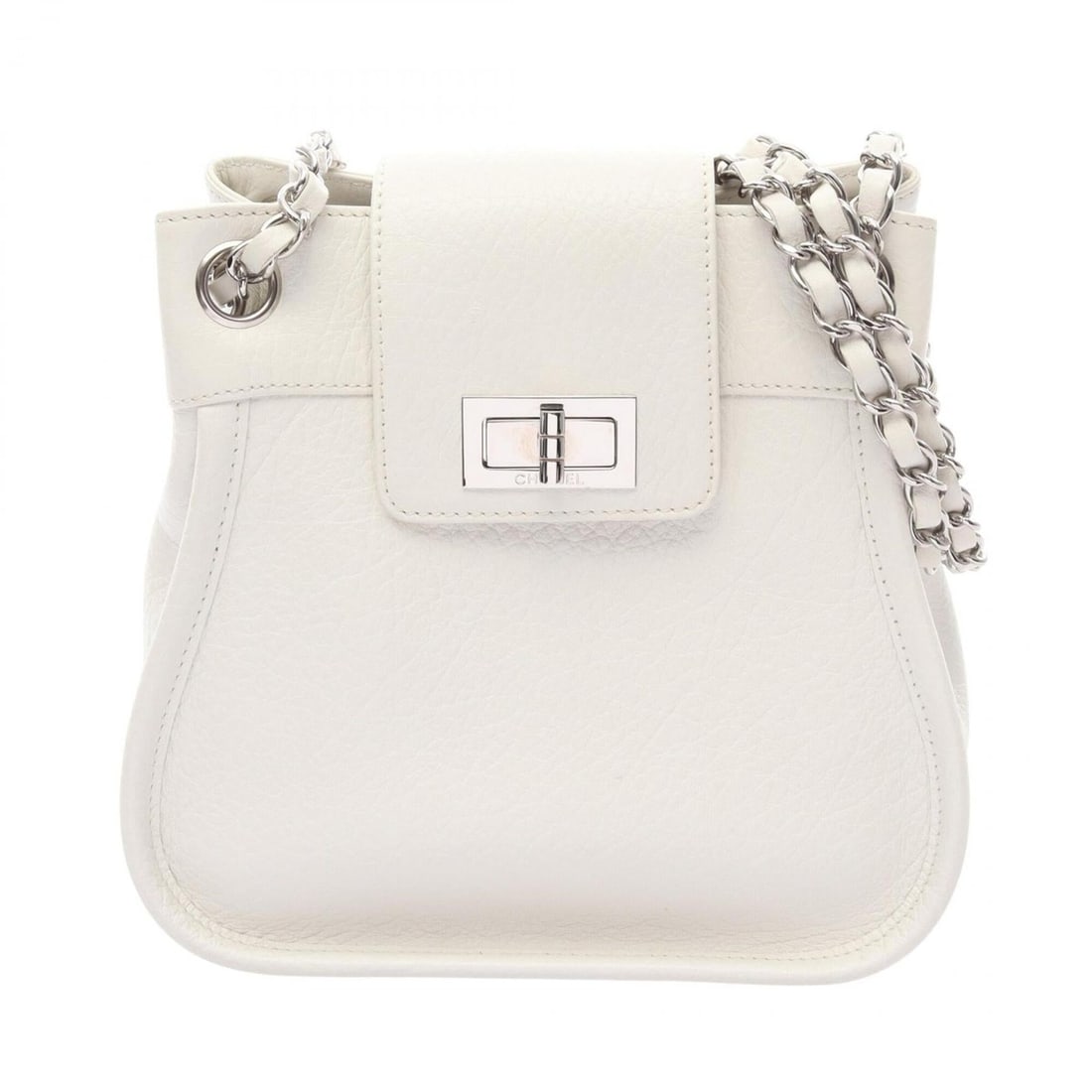Chanel 2.55 Shoulder Bag Handbag Leather Women's White: --- Catalog ---Category: SizeSize (HxWxD): 19.5cm x 20cm x 15cm / 7.67'' x 7.87'' x 5.9''Category: DesignType: Handbag, Shoulder bagColor: WhiteGender: WomenMaterial: Leather Category: GeneralBrand: C