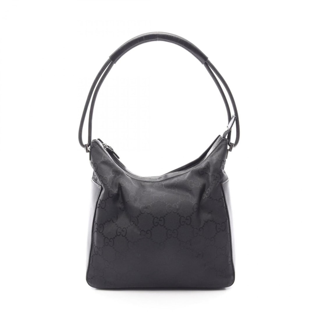 Gucci GG pattern shoulder bag/handbag, nylon, women's, black, 001?3766: --- Catalog ---Category: SizeSize (HxWxD): 22.5cm x 26cm x 9cm / 8.85'' x 10.23'' x 3.54''Category: DesignType: Handbag, Shoulder bagColor: BlackGender: WomenMaterial: Nylon Category: GeneralMPN: 001?