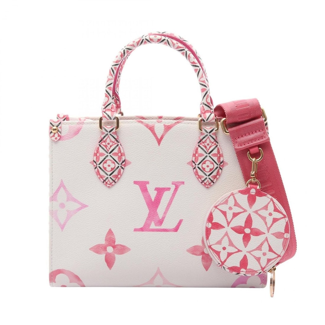 Louis Vuitton OnTheGo PM LV By the Pool Monogram Giant 2-Way Handbag, Coated Canvas, Giant, Women's, (1 of 9)
