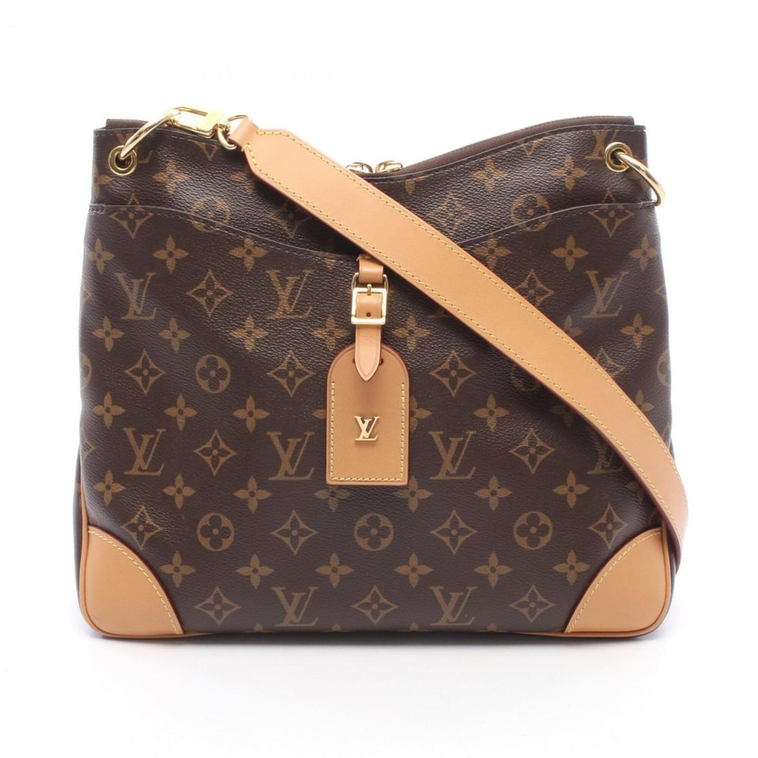 Louis Vuitton Odeon NM MM Monogram Shoulder Bag/Handbag, Coated Canvas and Leather, Women's, Brown, (1 of 11)