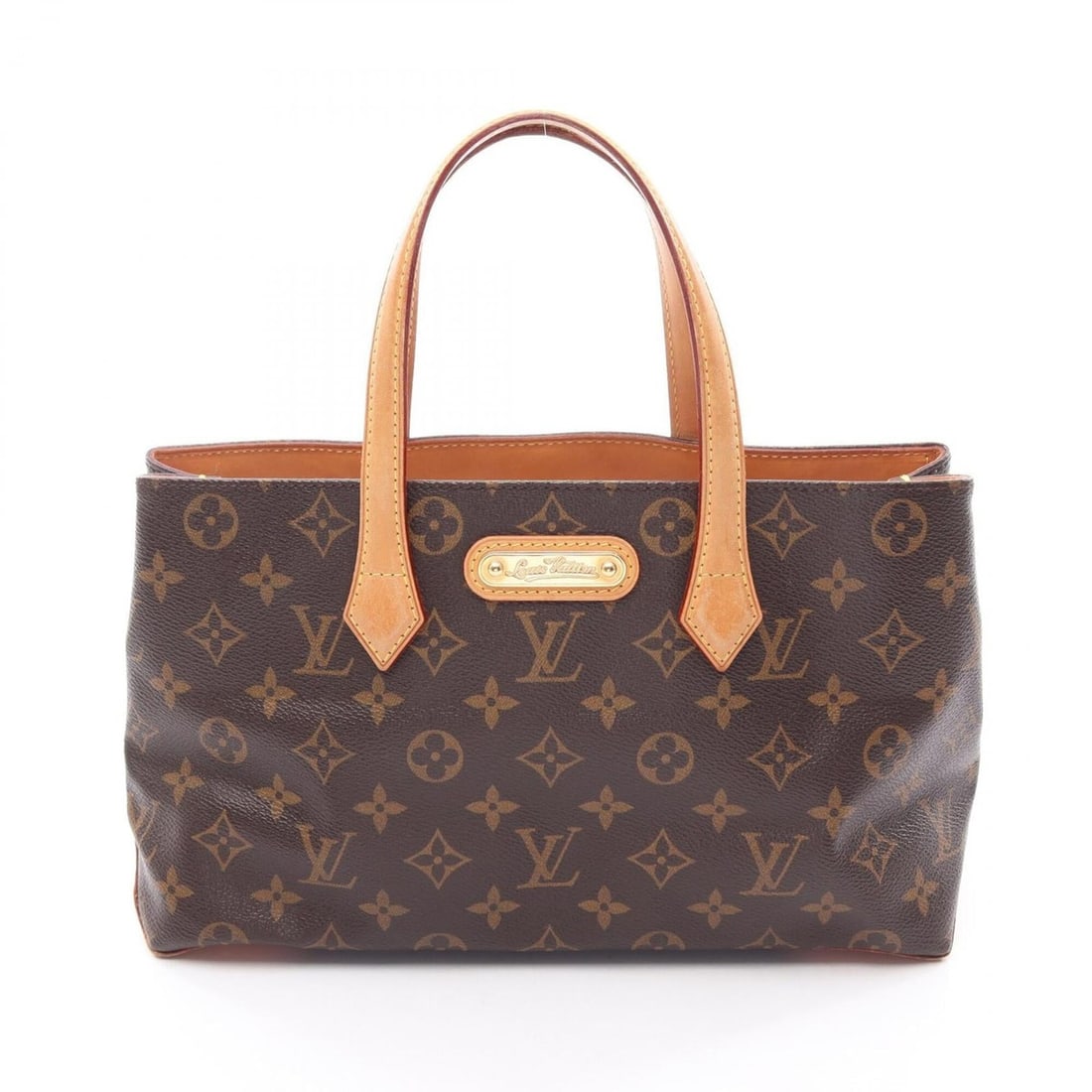 Louis Vuitton Wilshire PM Monogram Handbag, Coated Canvas Leather, Women's, Brown, M45643: --- Catalog ---Category: SizeSize (HxWxD): 18cm x 30cm x 10cm / 7.08'' x 11.81'' x 3.93''Category: DesignType: HandbagColor: Brown, MonogramGender: WomenMaterial: Monogram Category: GeneralMPN: M45643