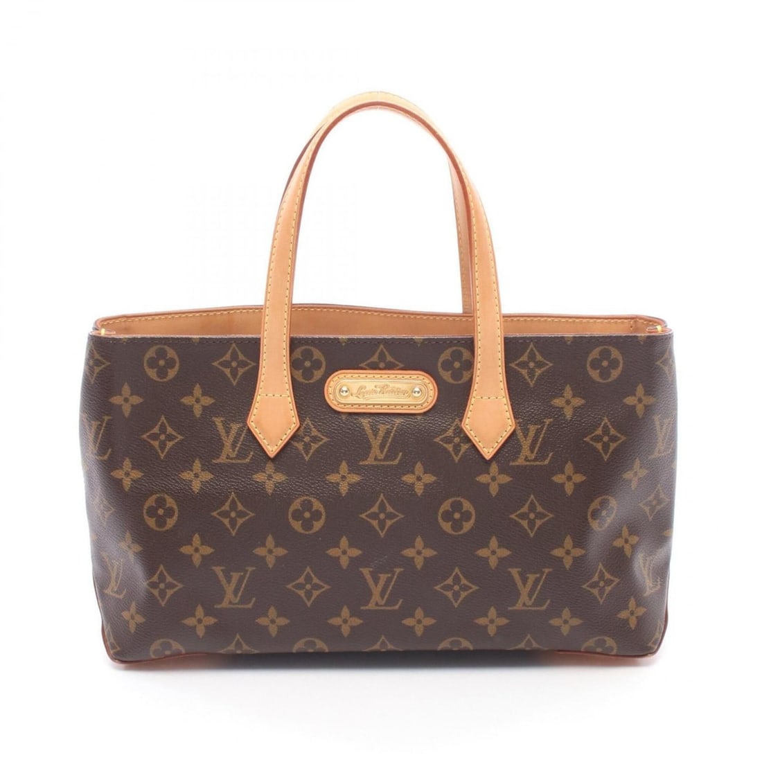 Louis Vuitton Wilshire PM Handbag, Coated Canvas and Leather, Monogram Pattern, Women's, Brown,: --- Catalog ---Category: SizeSize (HxWxD): 18cm x 30cm x 10cm / 7.08'' x 11.81'' x 3.93''Category: DesignType: HandbagColor: Brown, MonogramGender: WomenMaterial: Coated canvas , Leather Category: Gen