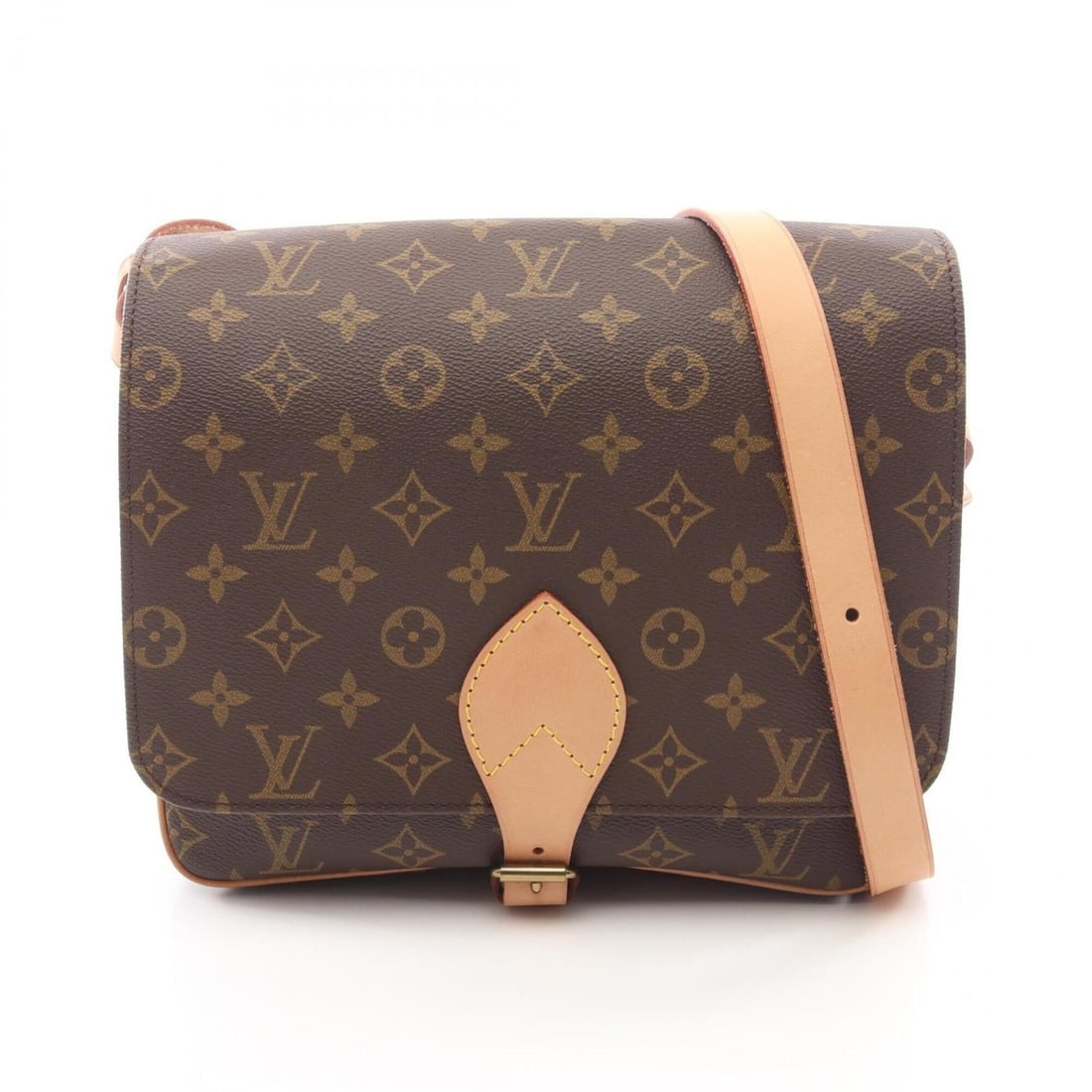 Louis Vuitton LOUIS VUITTON Cartouchiere GM Shoulder Bag Handbag Coated Canvas Leather Monogram: --- Catalog ---Category: SizeSize (HxWxD): 23cm x 26cm x 7.5cm / 9.05'' x 10.23'' x 2.95''Category: DesignType: Handbag, Shoulder bagColor: Brown, MonogramGender: WomenMaterial: Coated canvas , Leathe