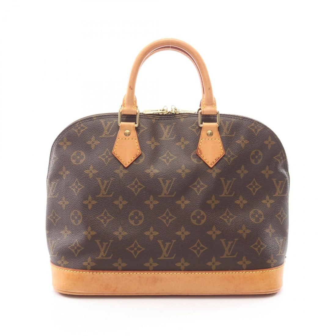 Louis Vuitton Alma PM Monogram Handbag, Coated Canvas and Leather, Pattern, Women's, Brown, M51130 (1 of 17)