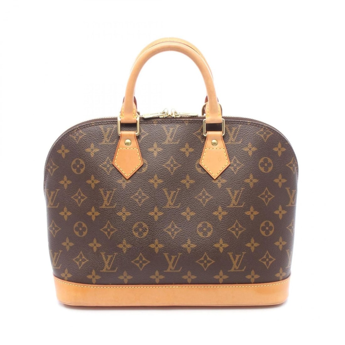 Louis Vuitton Alma PM Handbag, Coated Canvas and Leather, Monogram Pattern, Women's, Brown, M51130 (1 of 13)