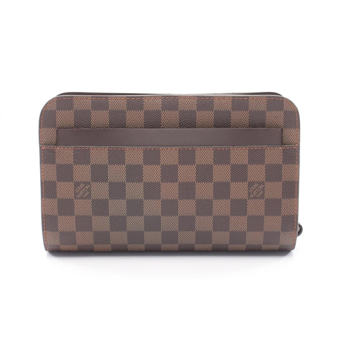 Louis Vuitton Saint Second Bag Clutch Handbag Coated Canvas Leather Damier Brown N51993 (1 of 12)