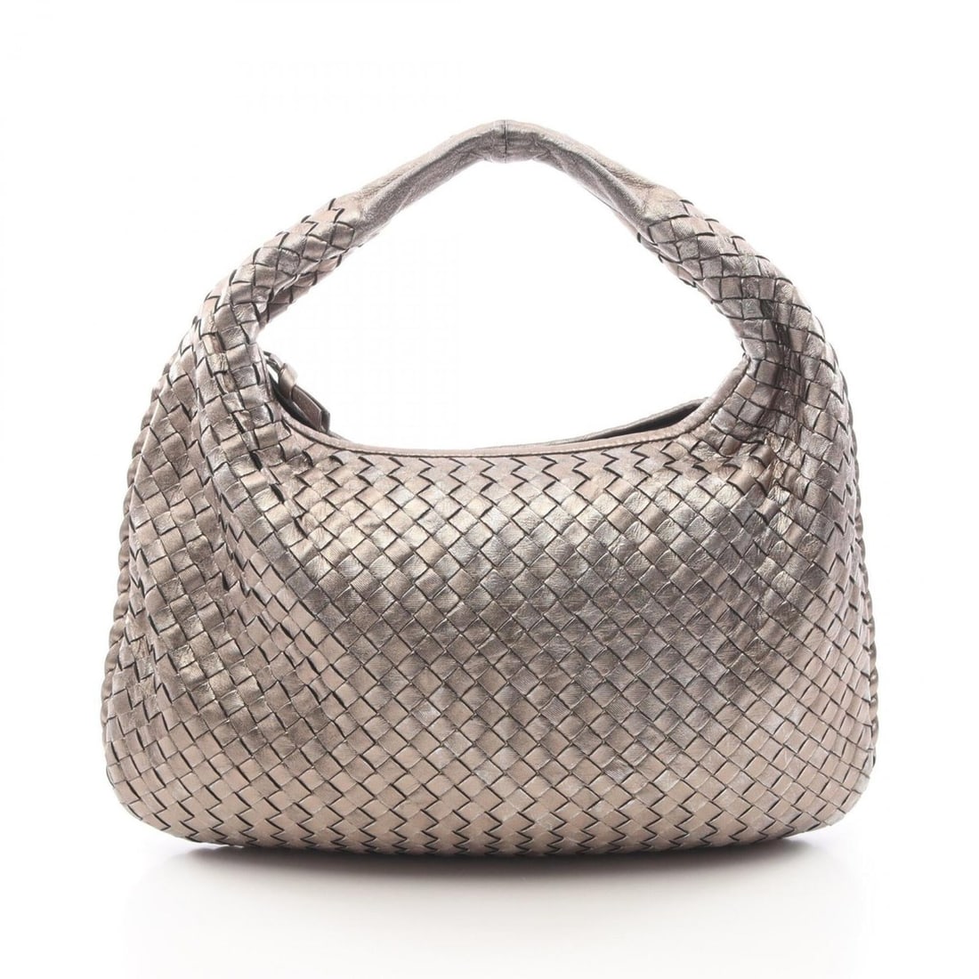 Bottega Veneta Intrecciato Shoulder Bag/Handbag, Leather, Women's, Gold Tone (1 of 10)