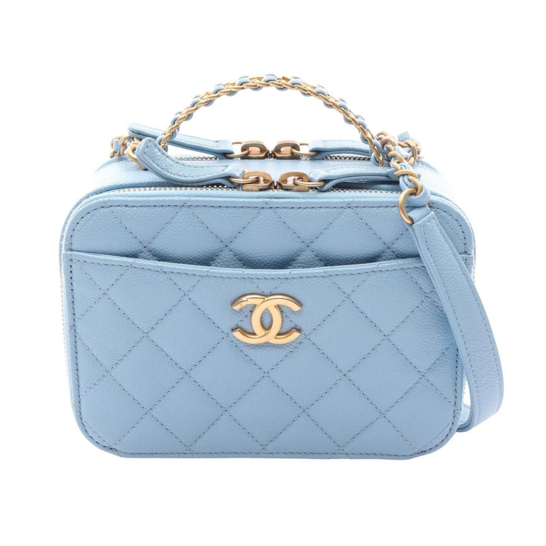 Chanel Matelassé Vanity Bag, 2-Way Shoulder Bag/Handbag, Caviar Leather (Grained Calfskin), (1 of 10)