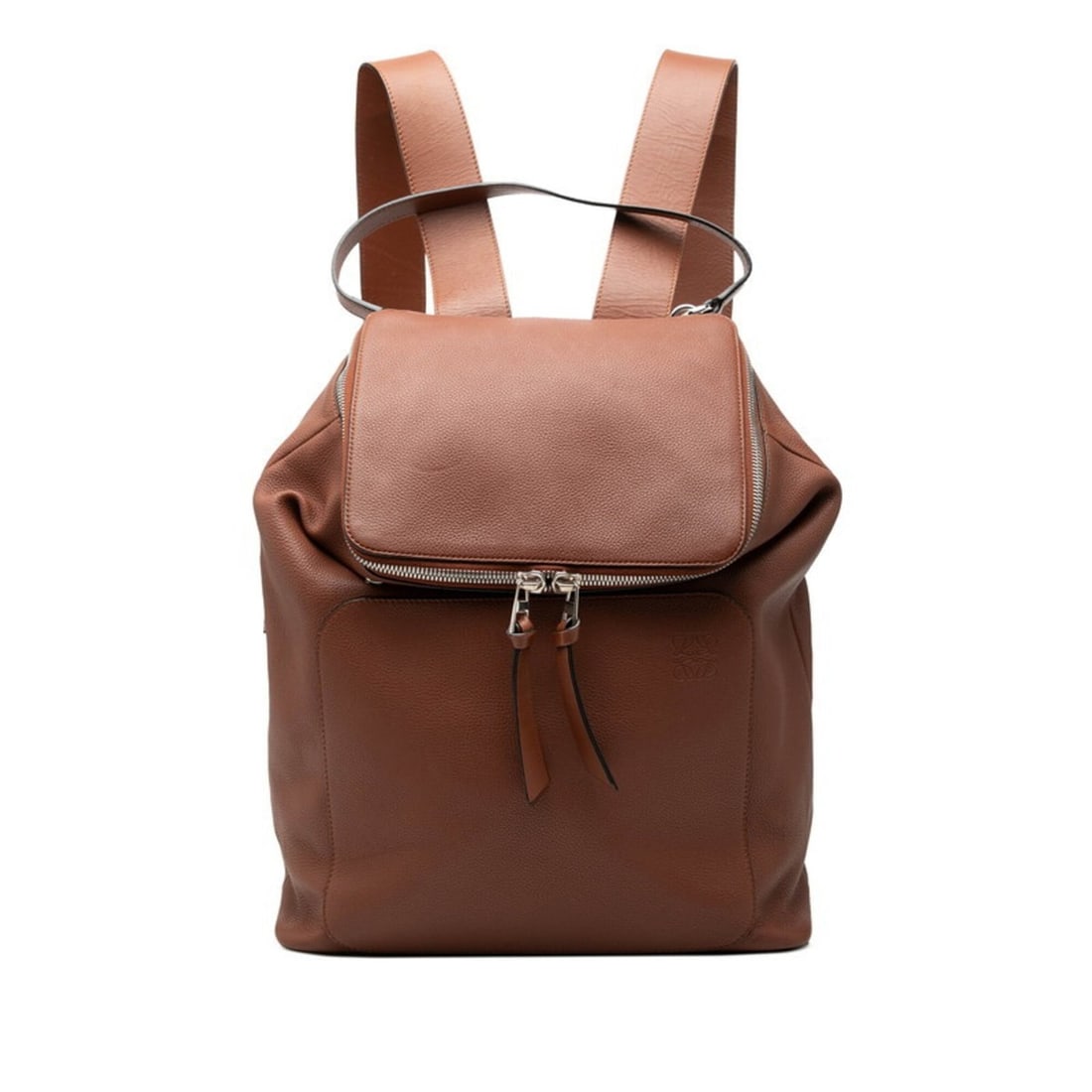 Loewe Anagram Goya Backpack, Brown Leather, Women's: --- Catalog ---Category: SizeSize (HxWxD): 38cm x 33.5cm x 15cm / 14.96'' x 13.18'' x 5.9''Category: DesignType: BackpackColor: BrownGender: WomenMaterial: Leather Category: GeneralBrand: Loewe--- Ite