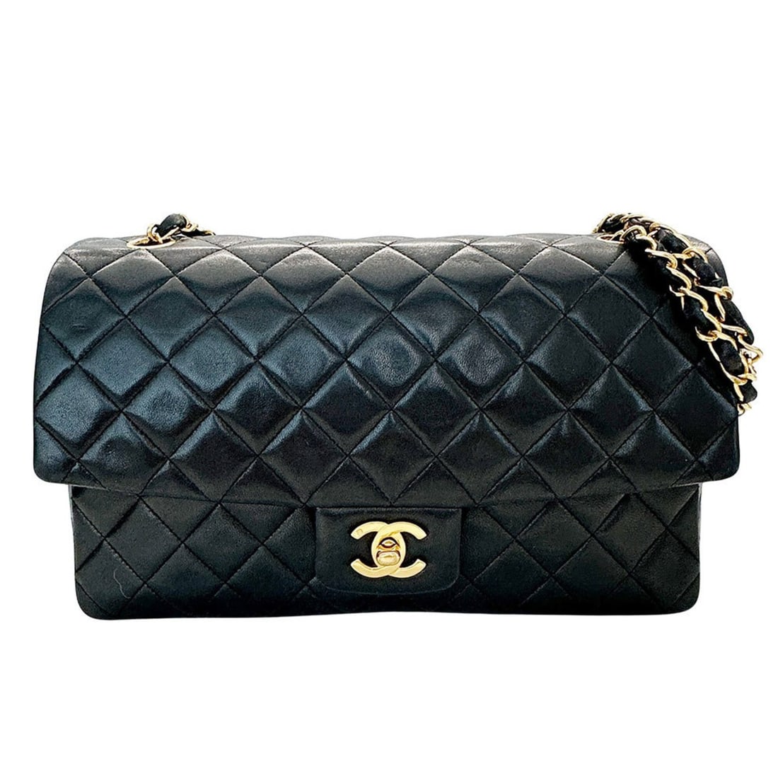Chanel Matelassé 27 Handbag for Women, Brand Name Shoulder Bag, Lambskin, Black, Gold Hardware, (1 of 19)