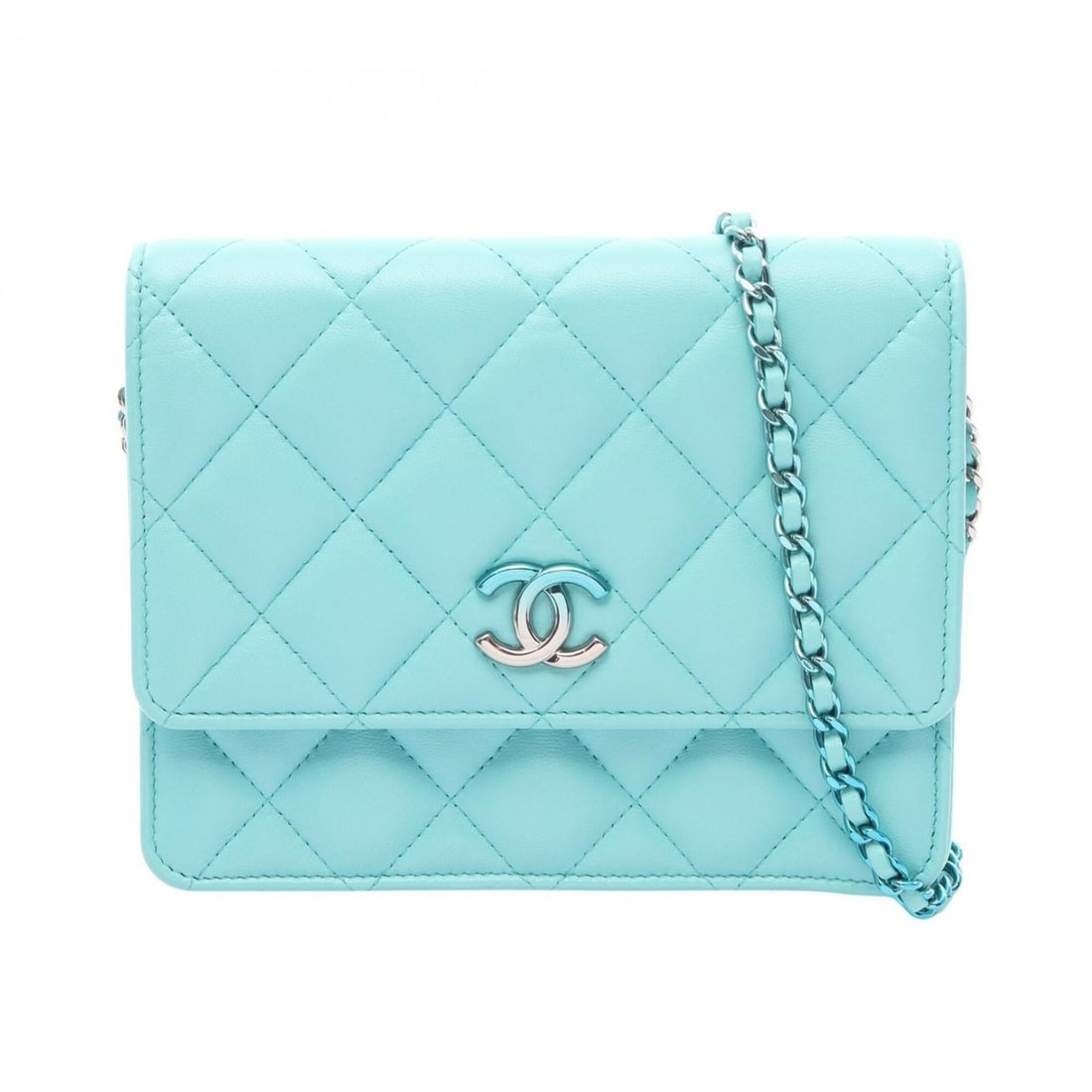 Chanel Matelassé Combination Hardware Shoulder Bag/Handbag, Lambskin Leather, Women's, Blue: --- Catalog ---Category: SizeSize (HxWxD): 15cm x 18cm x 3cm / 5.9'' x 7.08'' x 1.18''Category: DesignType: Handbag, Shoulder bagColor: BlueGender: WomenMaterial: Leather Leather/Fur Type: LambskinCat