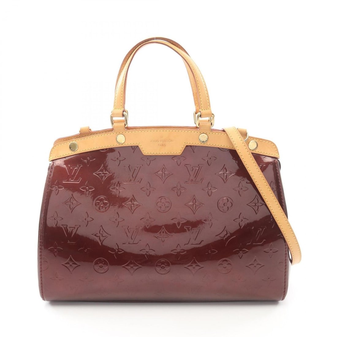 Louis Vuitton Blair MM Monogram Vernis Rouge Fauviste 2-Way Handbag, Leather, Women's, Bordeaux: --- Catalog ---Category: SizeSize (HxWxD): 24cm x 33cm x 13cm / 9.44'' x 12.99'' x 5.11''Category: DesignType: HandbagColor: Bordeaux, Rouge fauvisteGender: WomenMaterial: Monogram Vernis Category: Ge