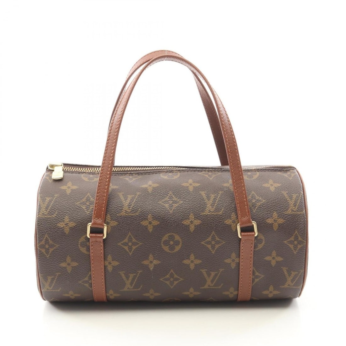 Louis Vuitton Papillon 26 (older model) handbag, coated canvas and leather, Monogram pattern,: --- Catalog ---Category: SizeSize (HxWxD): 13cm x 26cm x 13cm / 5.11'' x 10.23'' x 5.11''Category: DesignType: HandbagColor: Brown, MonogramGender: WomenMaterial: Coated canvas , Leather Category: Gen