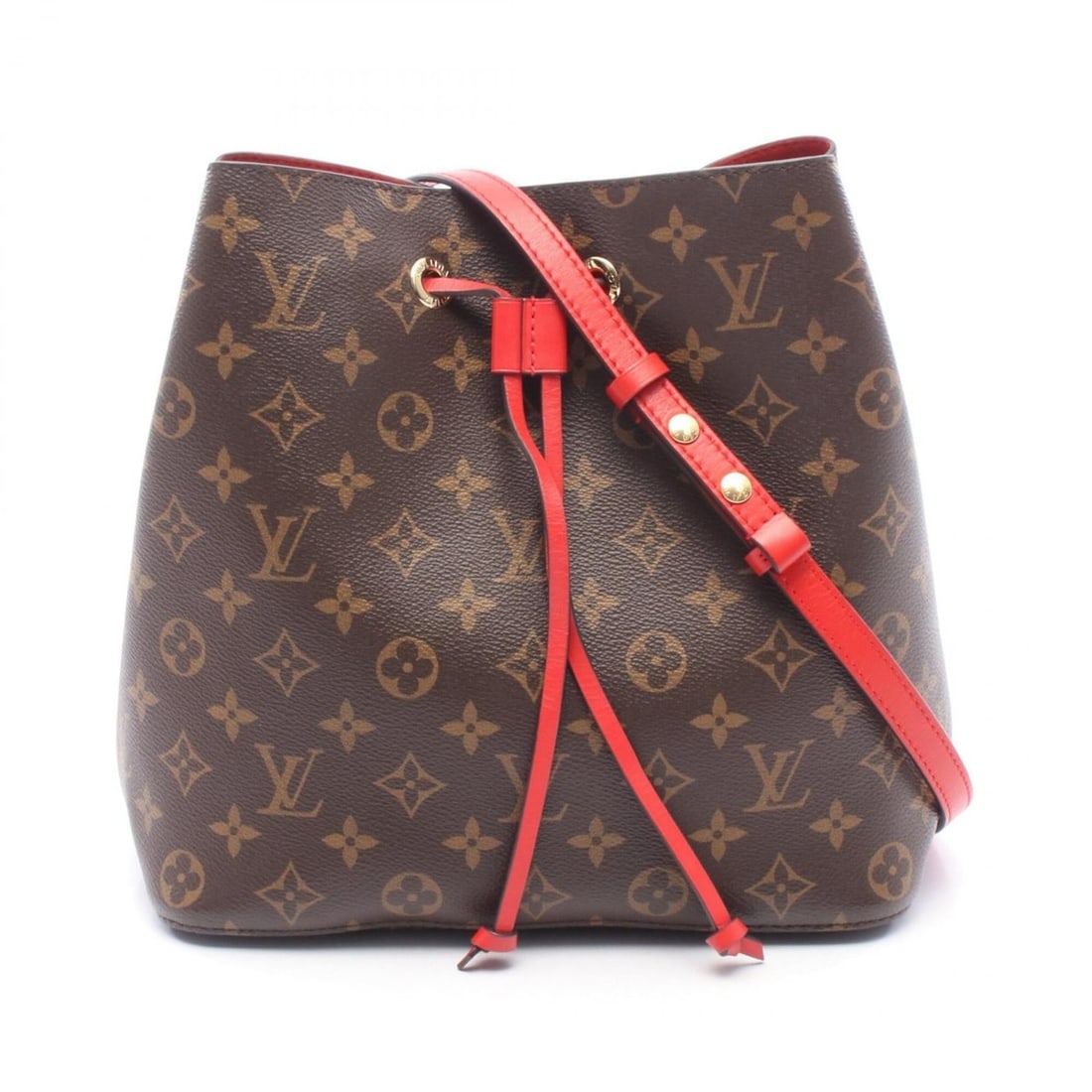 Louis Vuitton NeoNoe Monogram Coquelicot Shoulder Bag/Handbag, Coated Canvas and Leather, Women's, (1 of 11)