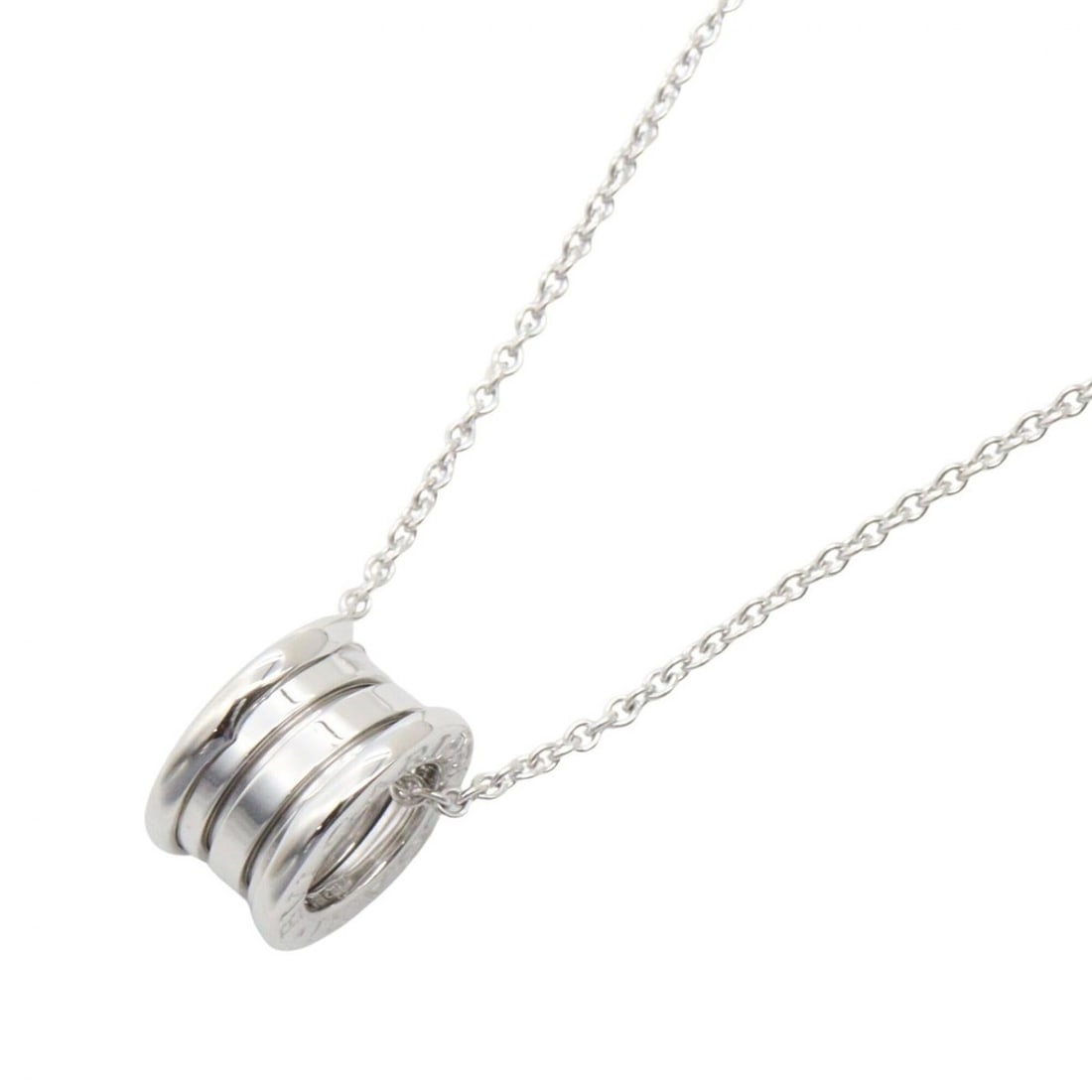 Bvlgari Bulgari B-zero1 Necklace, 18K White Gold (18KWG), Women's, Silver Tone, Item Number 352815 (1 of 14)