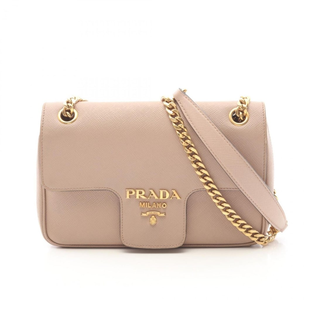Prada Flap Shoulder Bag Handbag Saffiano Leather Women's Pink: --- Catalog ---Category: SizeSize (HxWxD): 15cm x 12cm x 15cm / 5.9'' x 4.72'' x 5.9''Category: DesignType: Handbag, Shoulder bagColor: PinkGender: WomenMaterial: Leather Leather/Fur Type: Saffiano