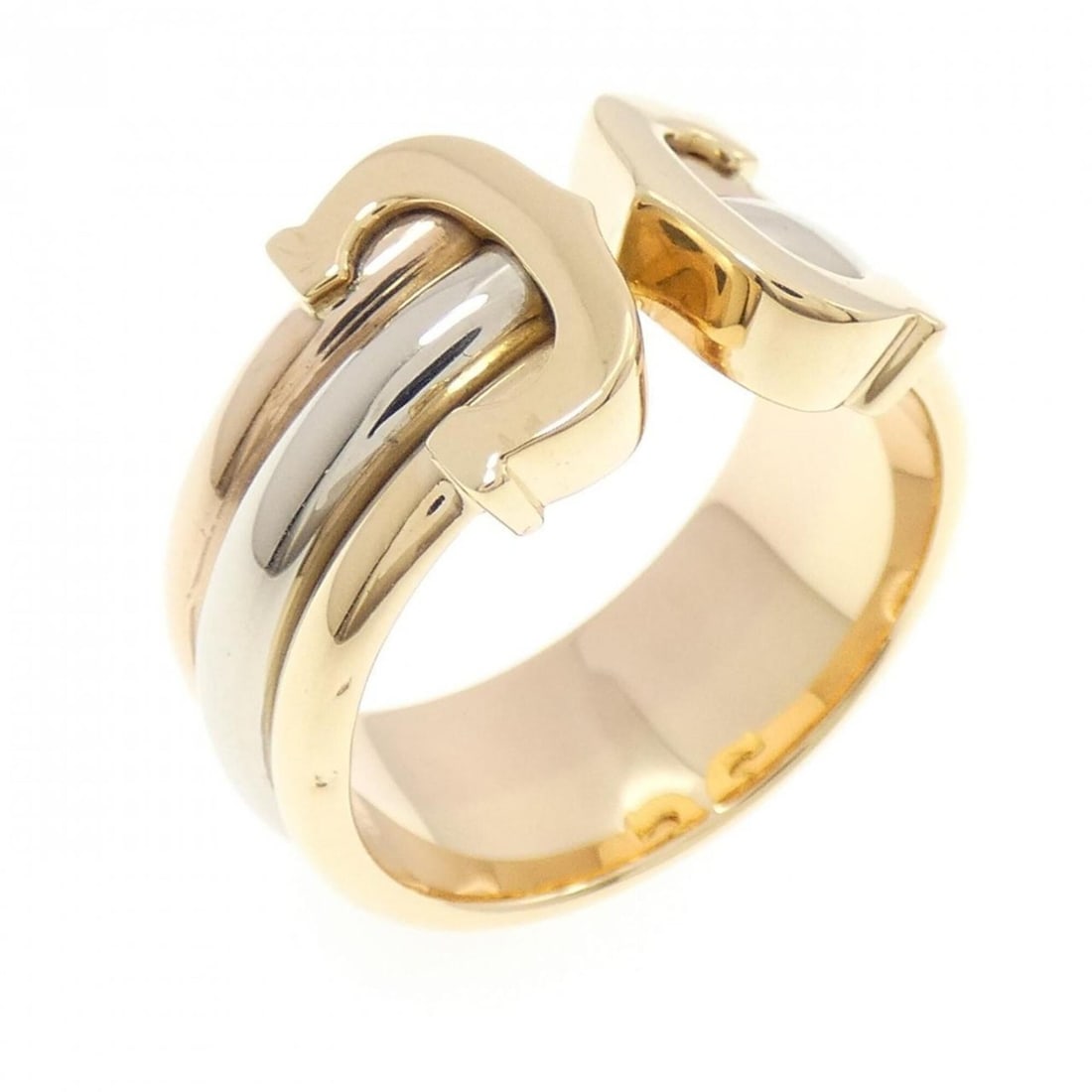 Cartier 2C Ring: --- Catalog ---Category: SizeWeight: 8.4g / 0.29oz.JP Size: 14US Size: 7Category: DesignType: Band ringGender: WomenMaterial: Pink gold (18K), White gold (18K), Yellow gold (18K)Category: