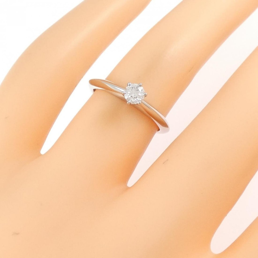 Tiffany Classic Solitaire Ring 0.20CT E VS1 3EXT - 5