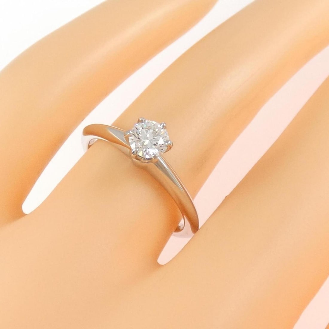 Tiffany Classic Solitaire Ring 0.39CT F VVS1 3EXT - 5