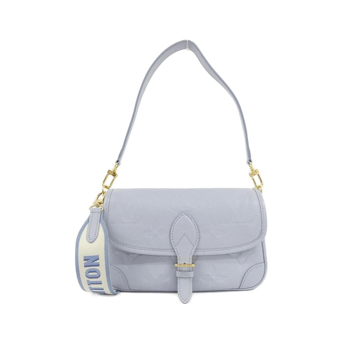 Louis Vuitton Monogram Empreinte Diane PM M46846 Shoulder Bag: --- Catalog ---Category: SizeSize (HxWxD): 14cm x 25.5cm x 10cm / 5.51'' x 10.03'' x 3.93''Category: DesignType: Shoulder bagColor: BlueGender: WomenMaterial: Leather Hardware Color: GoldLeather/Fur