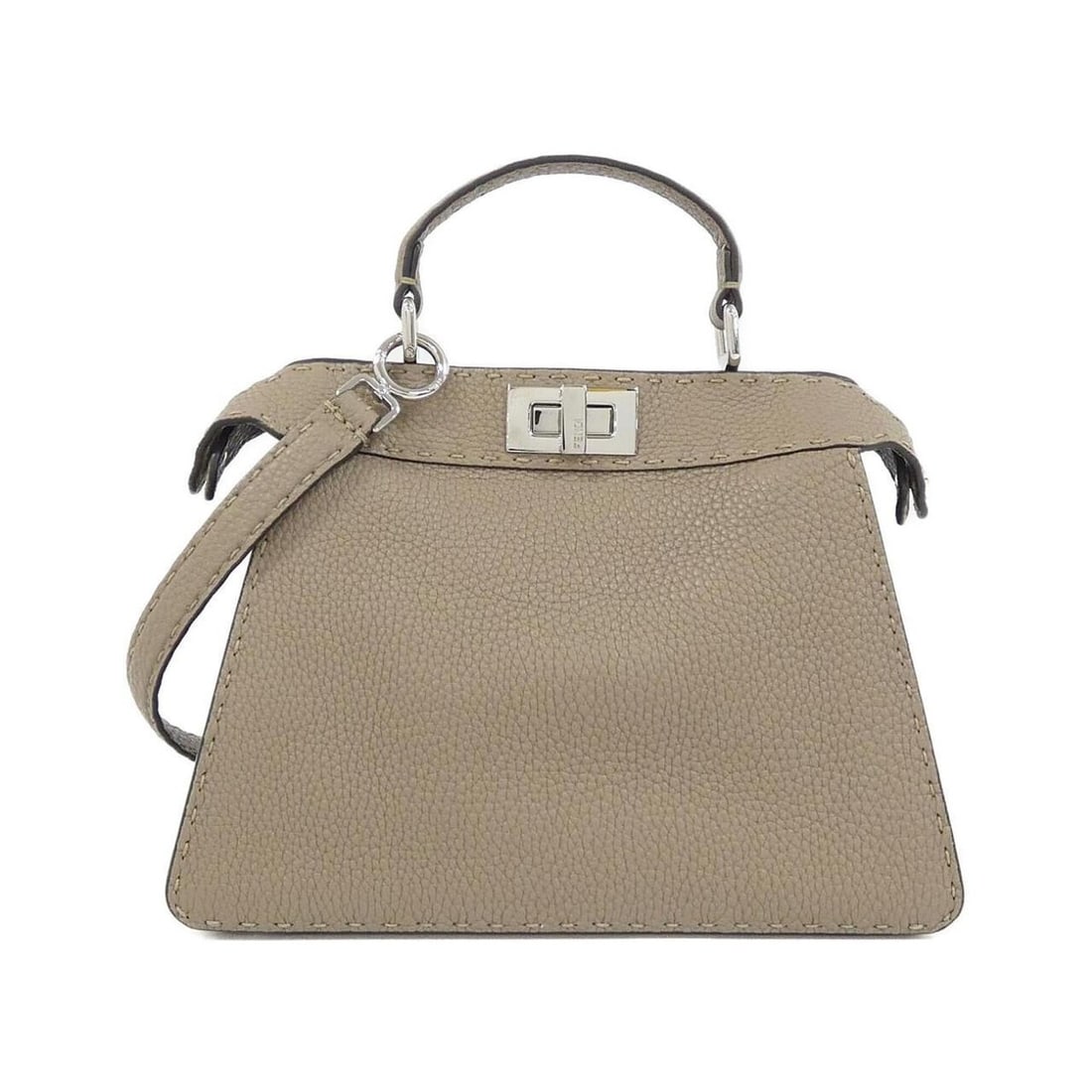 Fendi SELLERIA Peekaboo I See You Small 8BN327 ADYL Handbag: --- Catalog ---Category: SizeSize (HxWxD): 21cm x 27cm x 12cm / 8.26'' x 10.62'' x 4.72''Category: DesignType: HandbagColor: BeigeGender: WomenMaterial: Leather Hardware Color: SilverLeather/Fur
