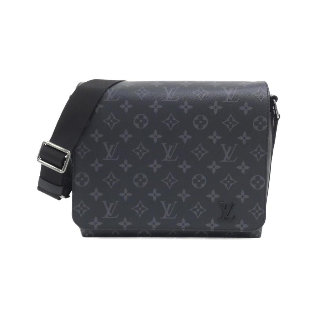Louis Vuitton Monogram Eclipse District PM M45272 Shoulder Bag: --- Catalog ---Category: SizeSize (HxWxD): 22cm x 25cm x 8cm / 8.66'' x 9.84'' x 3.14''Category: DesignType: Shoulder bagColor: BlackGender: MenMaterial: Coated canvas Hardware Color: SilverCategory: