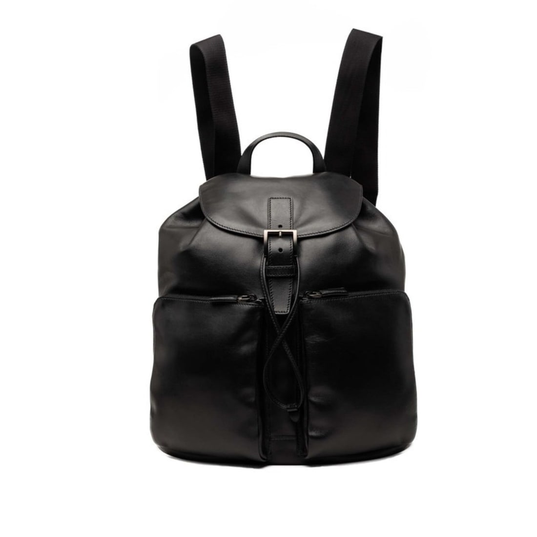 Prada Triangle Logo Plate Backpack Daypack 2VZ067 Black Leather Women's PRADA: --- Catalog ---Category: SizeSize (HxWxD): 39cm x 33cm x 16.5cm / 15.35'' x 12.99'' x 6.49''Category: DesignType: BackpackColor: BlackGender: WomenMaterial: Leather Category: GeneralBrand: Prada--- It
