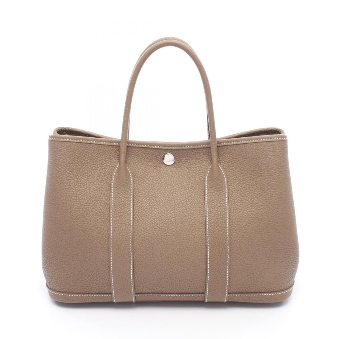 Hermes Garden Party TPM Tote Bag Handbag Leather Negonda Women's Gray: --- Catalog ---Category: SizeSize (HxWxD): 21cm x 30cm x 14cm / 8.26'' x 11.81'' x 5.51''Category: DesignType: Handbag, Tote bagColor: Etoupe gray, GrayGender: WomenMaterial: Negonda leather Category: