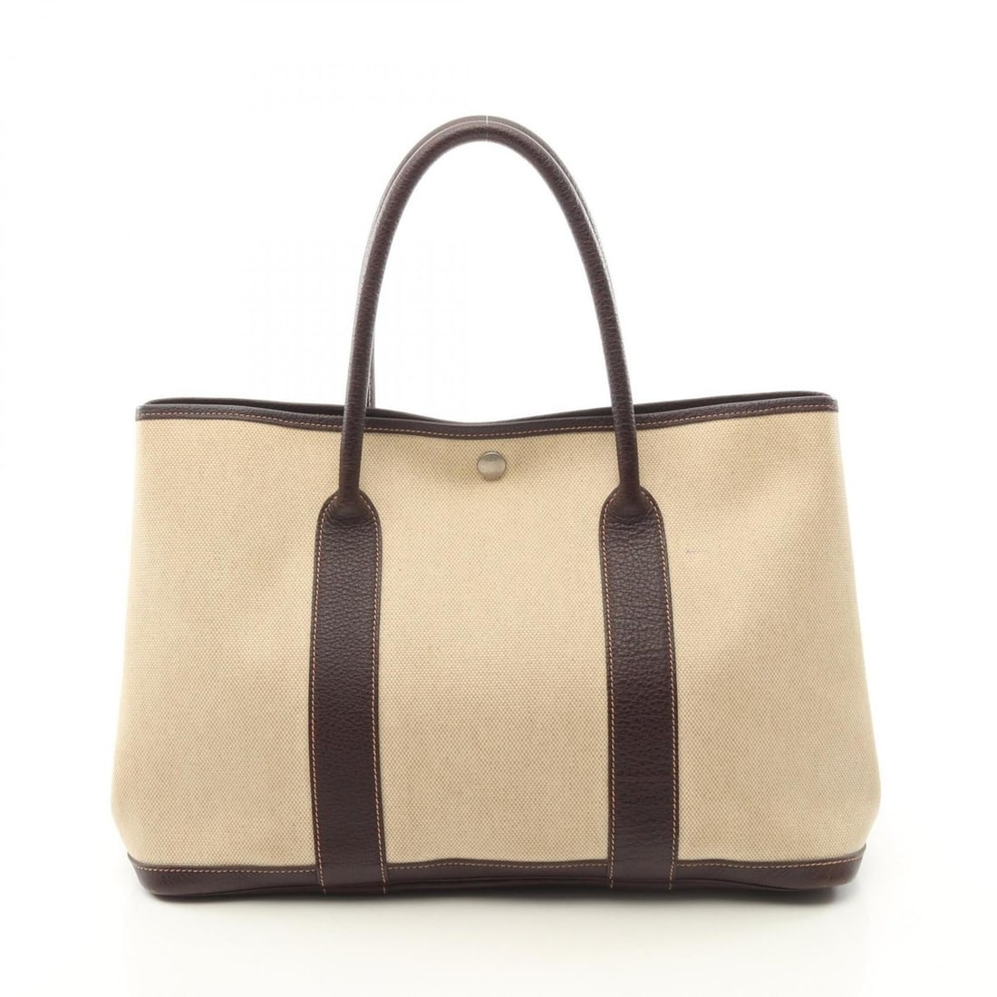 Hermes Garden Party PM Tote Bag Handbag, Toile H Buffle, H, Women's, Beige/Brown: --- Catalog ---Category: SizeSize (HxWxD): 25cm x 36cm x 17cm / 9.84'' x 14.17'' x 6.69''Category: DesignType: Handbag, Tote bagColor: Beige, BrownGender: WomenMaterial: Toile H , Buffalo leather Cate
