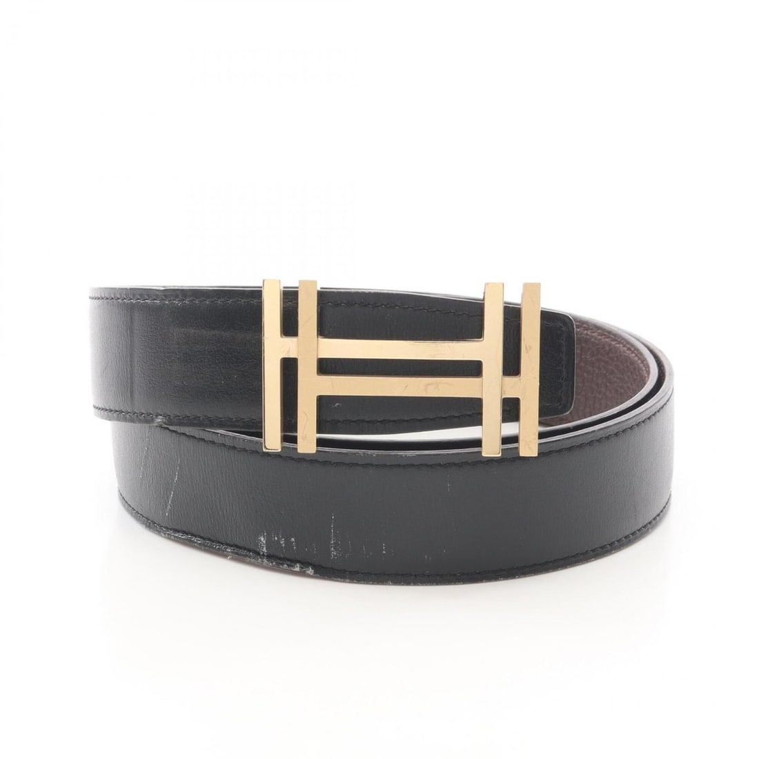 Hermes H O Carre Reversible Leather Belt for Men (Black/Brown): --- Catalog ---Category: SizeLength: 88cm - 93cm / 34.64'' - 36.61''Category: DesignType: Standard beltColor: Black, BrownGender: MenMaterial (Strap): Leather Category: GeneralBrand: Hermes--- Item