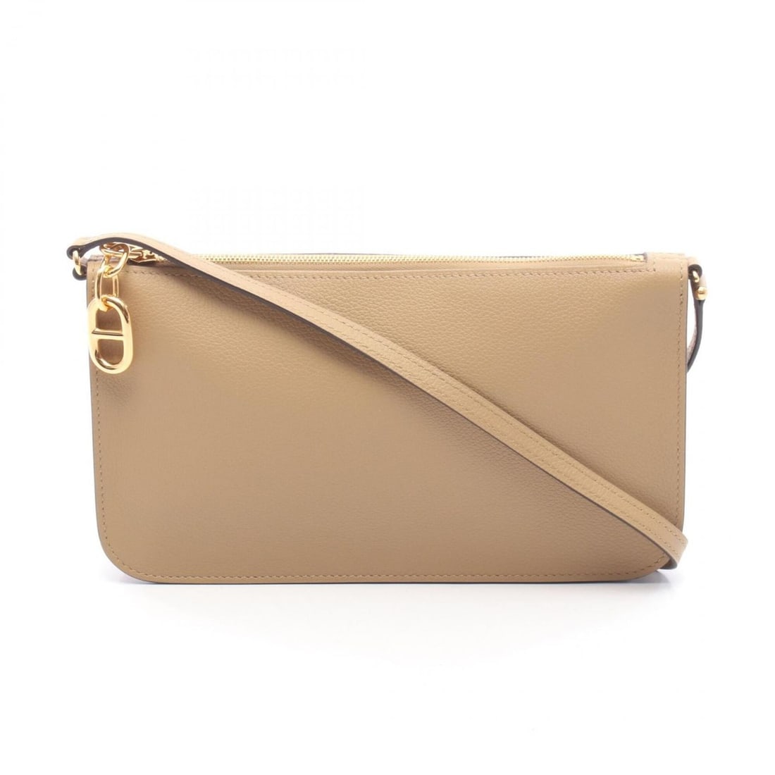 Hermes HERMES Zip Ango To Go Chaine d'Ancre Shoulder Bag Handbag Leather Evercolor Women's Brown (1 of 12)