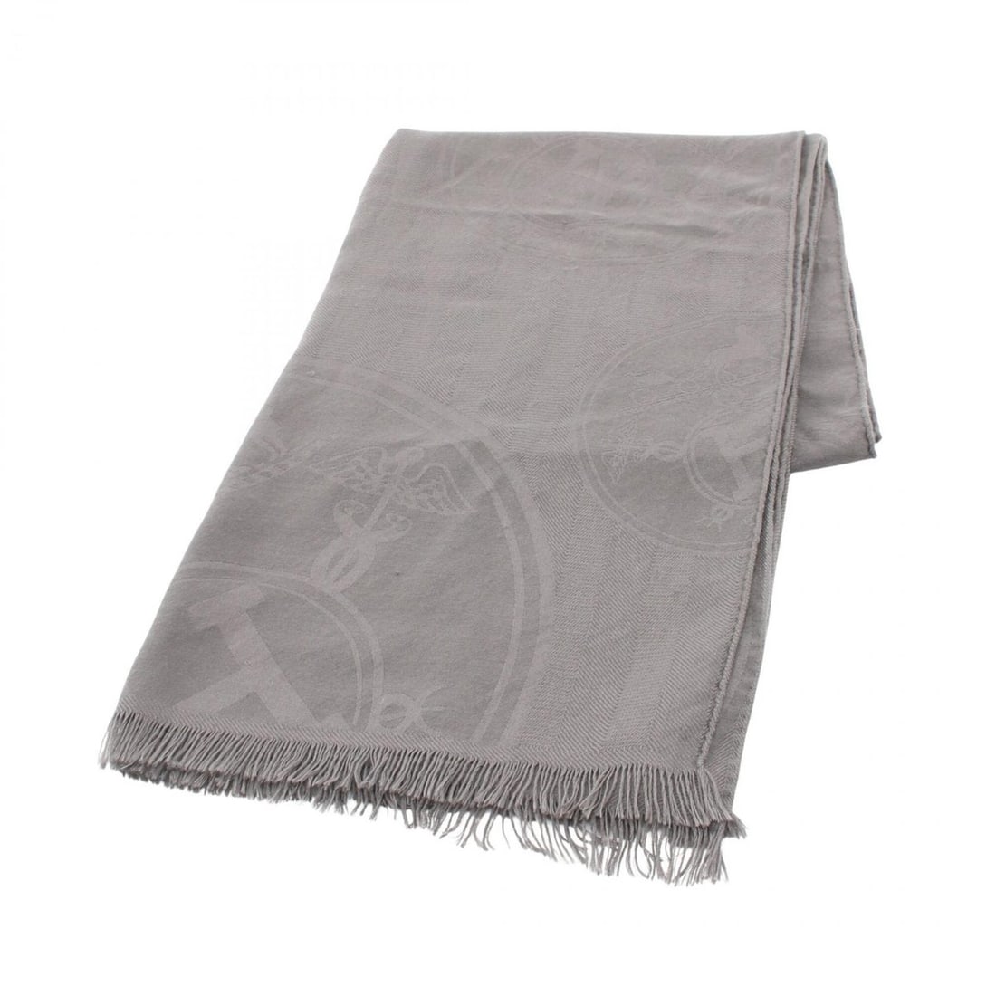 Hermes New Libris Stole, Silk, Cashmere, Women's, Gray: --- Catalog ---Category: SizeSize (LxW): 2.08m x 71cm / 81.88'' x 27.95''Category: DesignType: StoleColor: GrayGender: WomenMaterial: Silk , Cashmere Category: GeneralBrand: Hermes--- Item List ---Sec