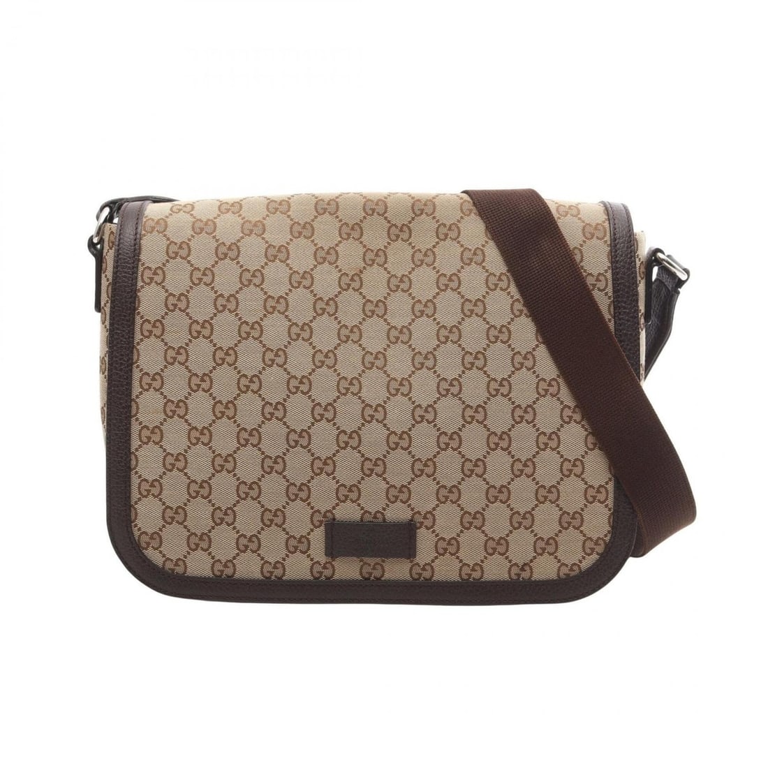 Gucci GG Canvas Shoulder Bag/Handbag, and Leather, Women's, Beige/Brown, 449171: --- Catalog ---Category: SizeSize (HxWxD): 26cm x 33cm x 9cm / 10.23'' x 12.99'' x 3.54''Category: DesignType: Handbag, Shoulder bagColor: Beige, BrownGender: WomenMaterial: Canvas , Leather Category: