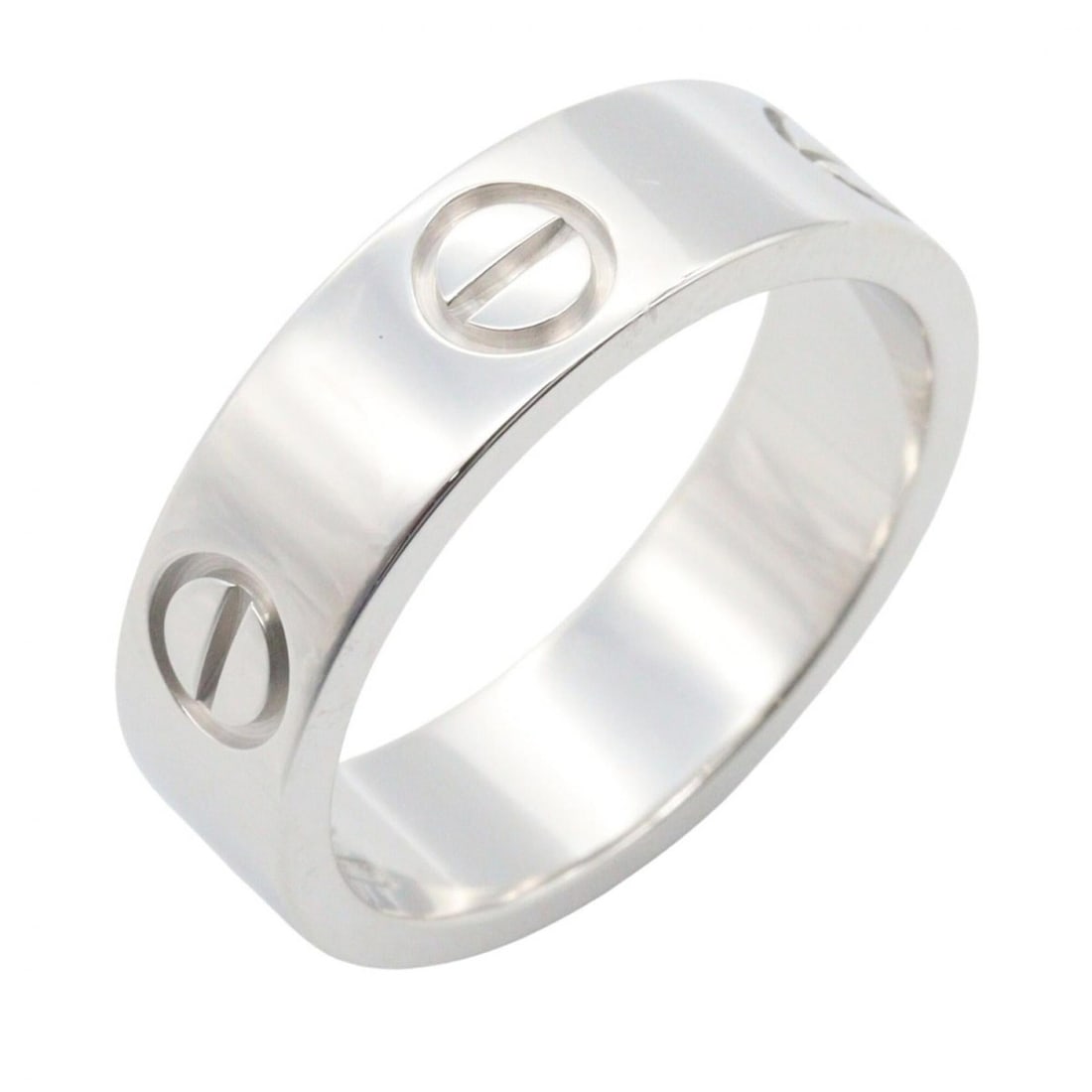 Cartier Love Ring, 18K White Gold (18KWG), Silver Tone, B4084700 (Men's/Women's): --- Catalog ---Category: SizeJP Size: 11US Size: 6Category: DesignType: Band ringColor: SilverGender: Men,WomenMaterial: White gold (18K)Category: GeneralMPN: B4084700Brand: Cartier--- Item List ---Se