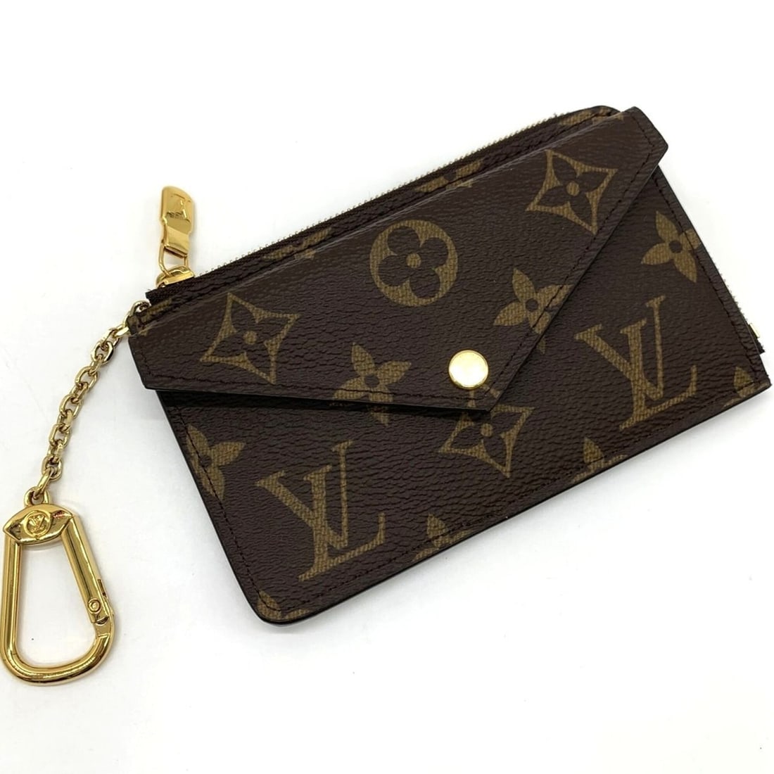 LOUIS VUITTON Louis Vuitton Porte Cartes Rect Verso M69431 Card Case Monogram Canvas Brown Women's (1 of 14)
