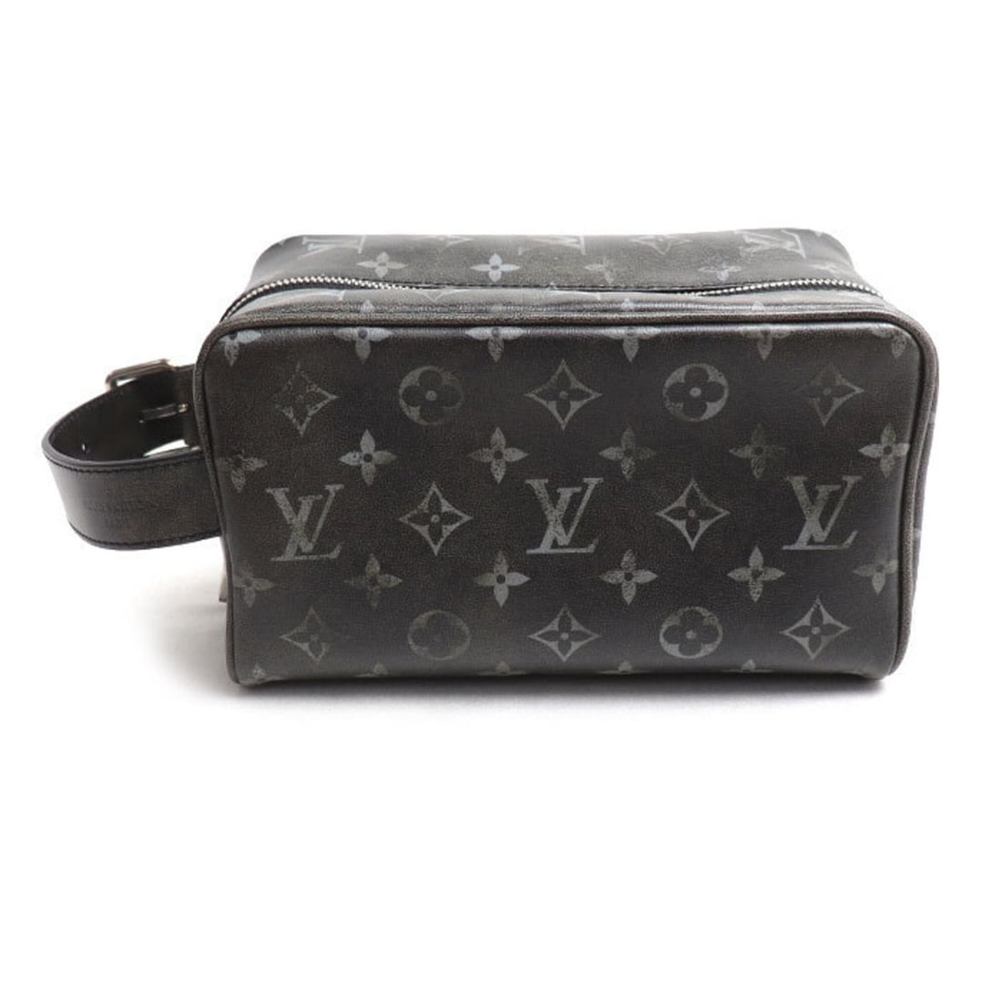 LOUIS VUITTON Locker Dopp Kit Handbag Monogram Brushed Black M11670 Men's: --- Catalog ---Category: SizeSize (HxWxD): 13cm x 23cm x 12cm / 5.11'' x 9.05'' x 4.72''Category: DesignType: HandbagColor: BlackGender: MenMaterial: Monogram Hardware Color: SilverCategory: GeneralMP