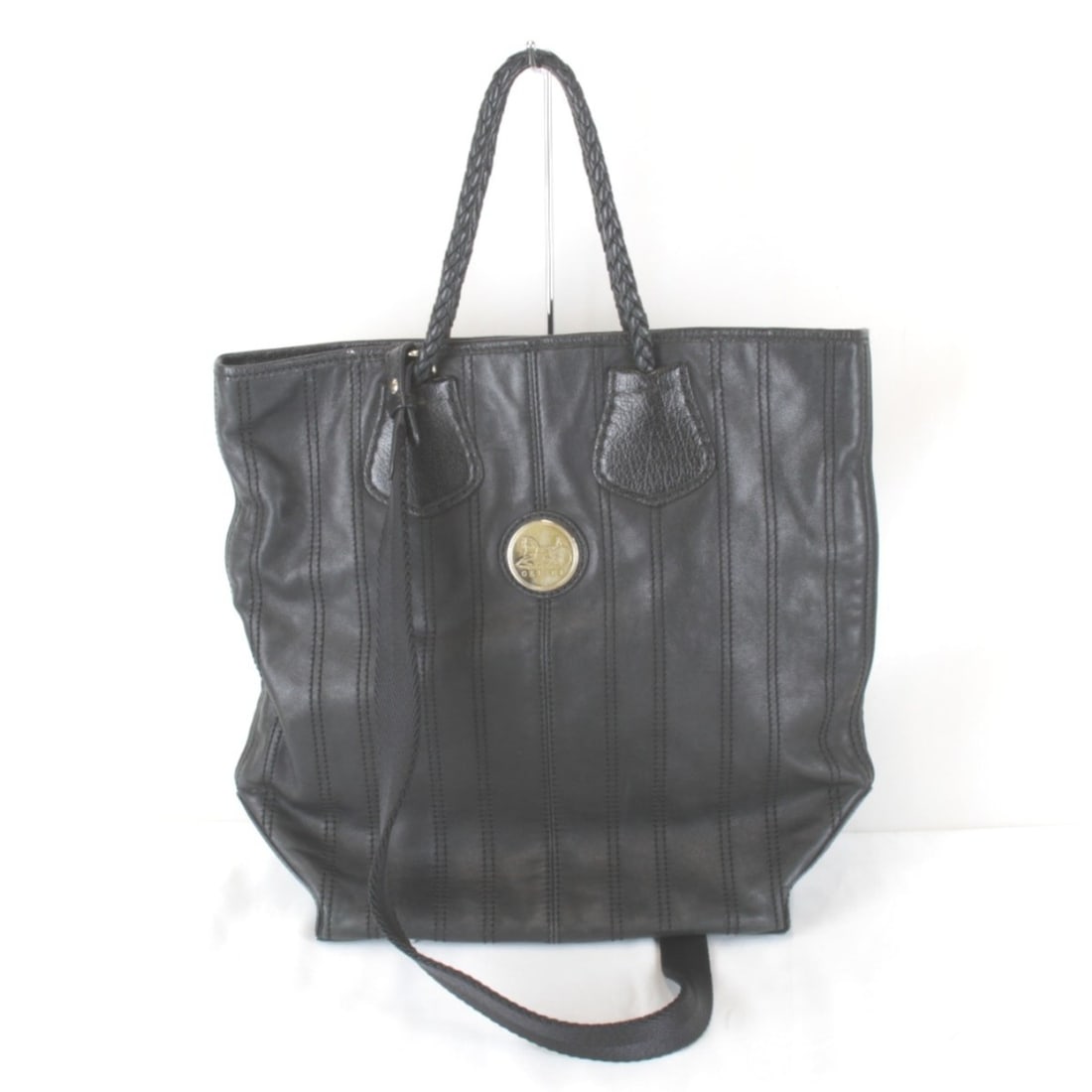 CELINE SC-ST-1027 2-way Tote Bag, Leather, Black, Women's: --- Catalog ---Category: SizeWeight: 670g / 1.47lb.Size (HxWxD): 32.5cm x 36cm x 12cm / 12.79'' x 14.17'' x 4.72''Strap Length: 105cm / 41.33''Handle Length: 36cm / 14.17''Category: DesignType: Tote b