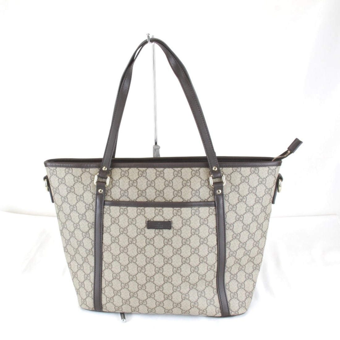 GUCCI 388929?525040 Tote Bag GG Supreme Canvas Beige Women's (1 of 16)
