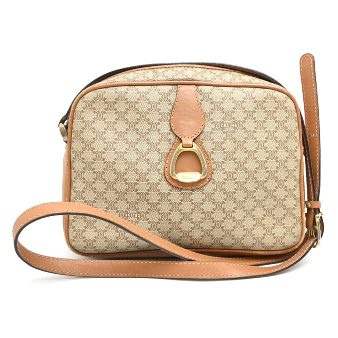 Celine Women's Shoulder Bag, Coated Canvas, Macadam: --- Catalog ---Category: SizeSize (HxWxD): 15cm x 22cm x 7cm / 5.9'' x 8.66'' x 2.75''Category: DesignType: Shoulder bagColor: BeigeGender: WomenMaterial: Coated canvas Category: GeneralBrand:
