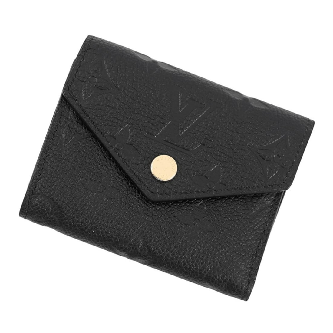 Louis Vuitton Tri-fold Wallet Monogram Empreinte Portefeuille Zoe M62935 LOUIS VUITTON Black Women's (1 of 15)