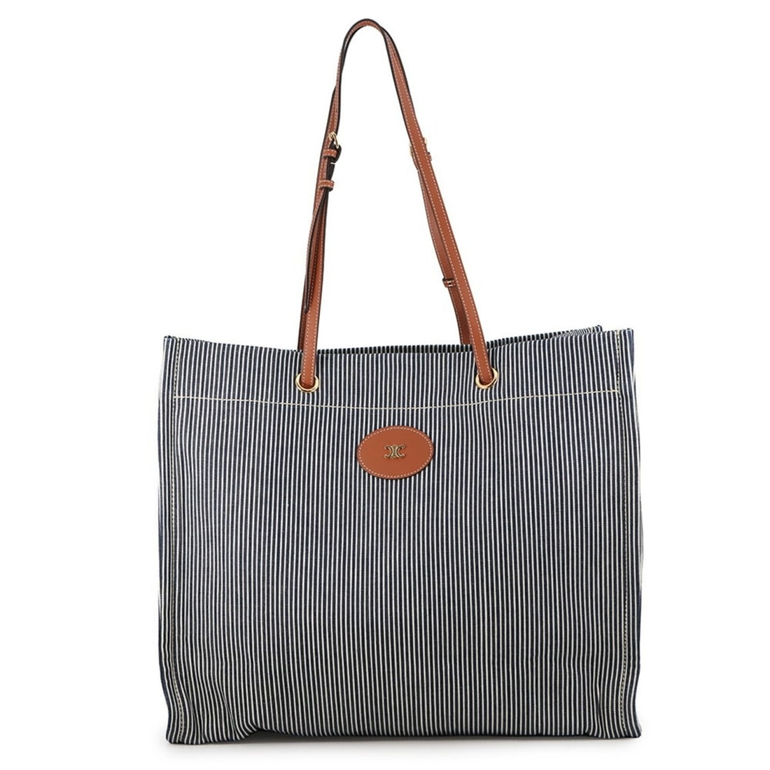 Celine Square Cabas Striped Canvas Tote Bag 192802 CELINE Handbag: --- Catalog ---Category: SizeSize (HxWxD): 37cm x 44cm x 14cm / 14.56'' x 17.32'' x 5.51''Category: DesignType: Handbag, Tote bagColor: NavyGender: WomenMaterial: Canvas Category: GeneralMPN: 192802CH