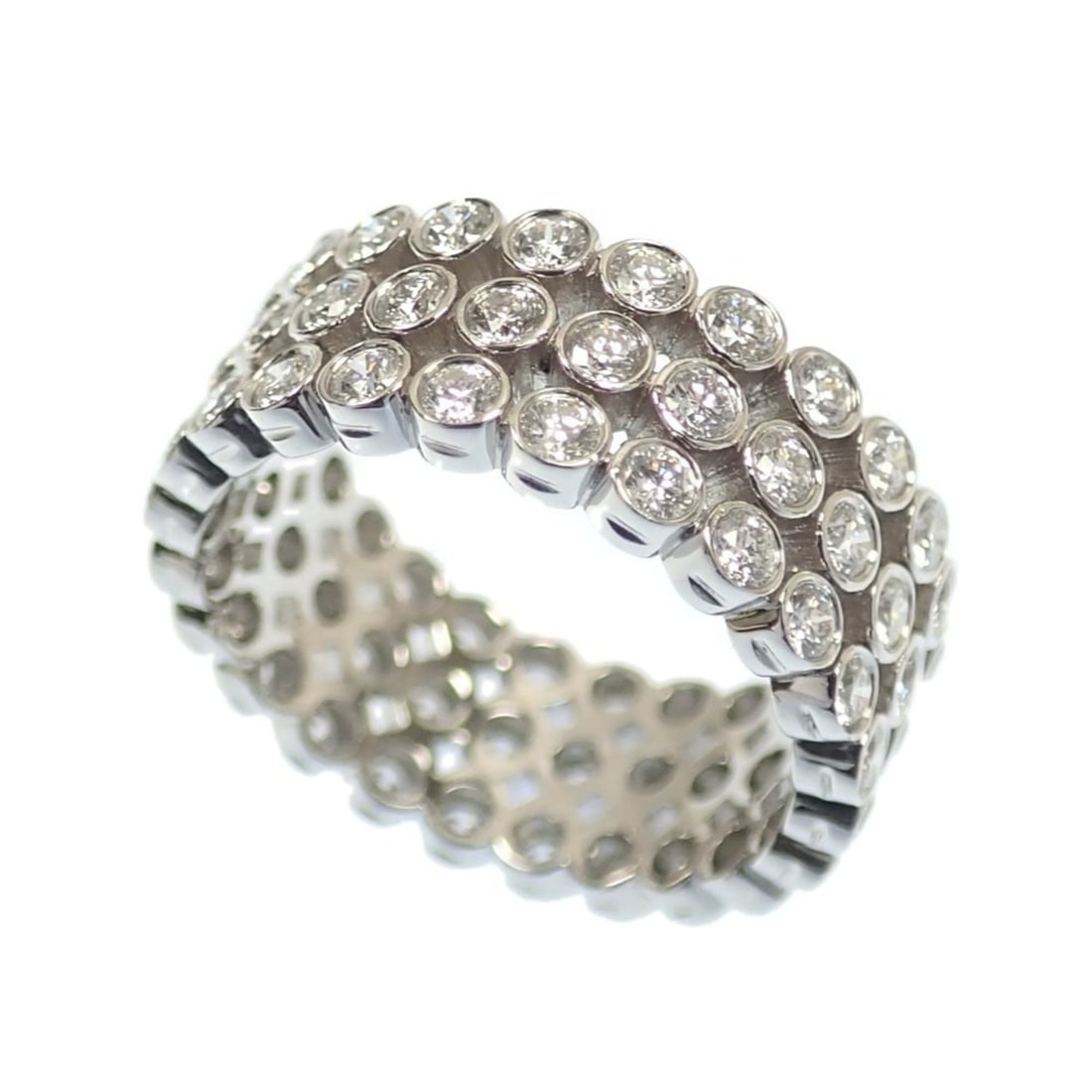 Tiffany & Co. Jazz Diamond Ring for Women, Platinum 950, Size 8, 6.5g, A4045544: --- Catalog ---Category: SizeJP Size: 8US Size: 4.5Category: DesignType: Band ringColor: PlatinumStone: DiamondGender: WomenMaterial: Platinum 950Category: GeneralBrand: Tiffany--- Item List ---Sectio