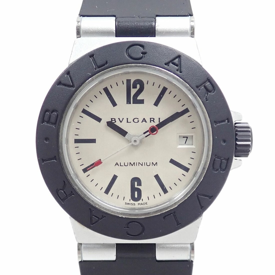 Bulgari Women's Quartz Watch, Aluminum, Rubber Strap, AL29TA, Battery Operated (1 of 10)