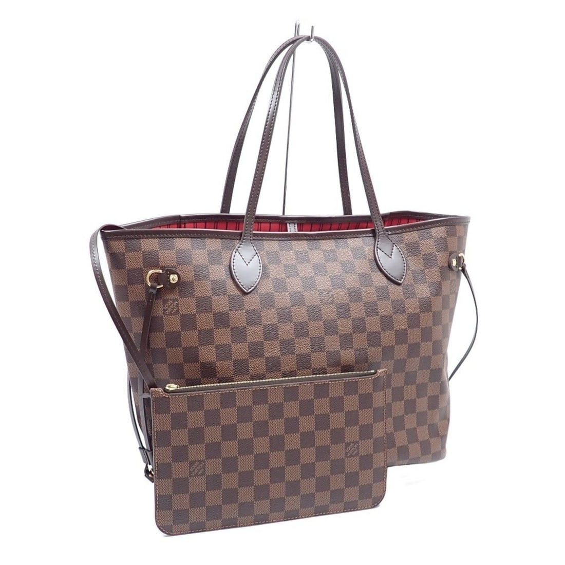Louis Vuitton Neverfull MM Tote Bag, Damier Ebene, Women's, N51105 (Early Model) (1 of 8)