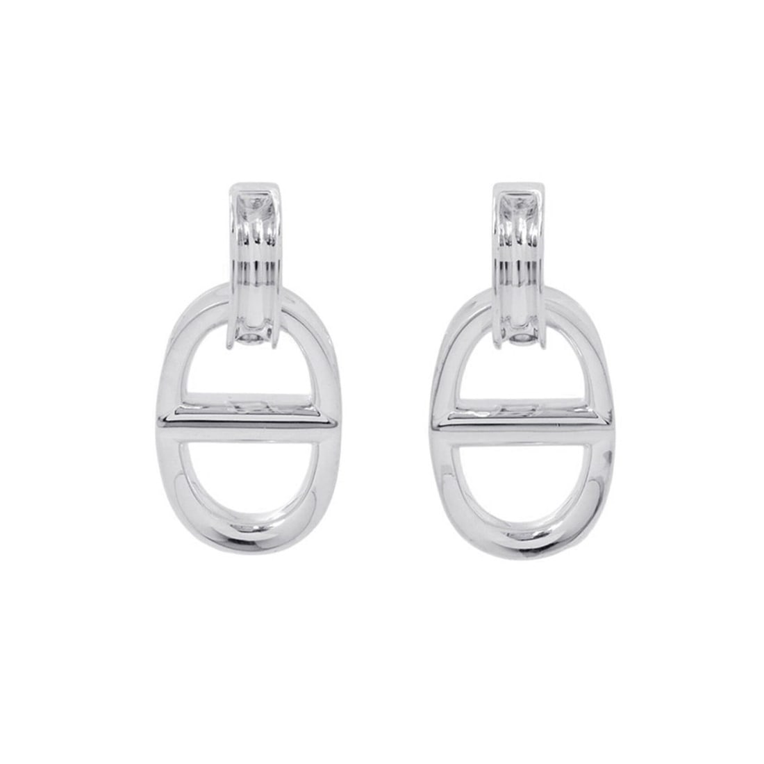 Hermes Earrings Chaine d'Ancre Reponse SV925 Silver HERMES (1 of 11)