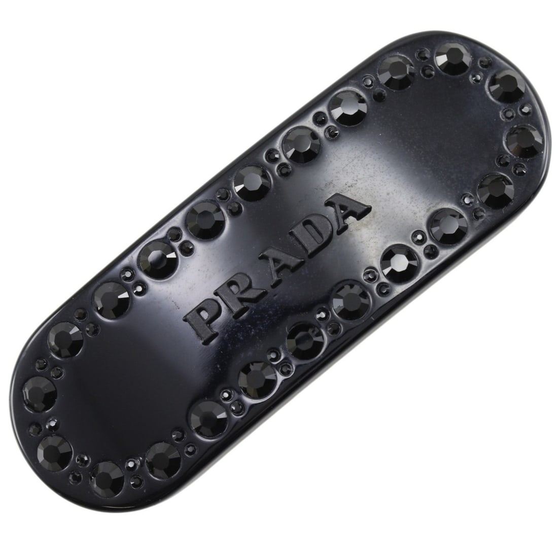 Prada PRADA Logo Bijou Barrette 1IF043 Plastic NERO Black bijoux Women's: --- Catalog ---Category: SizeSize (LxW): 6.7cm x 2.29cm / 2.63'' x 0.9''Category: DesignType: BarretteColor: BlackGender: WomenMaterial: PlasticCategory: GeneralMPN: 1IF043Brand: Prada--- Item List --