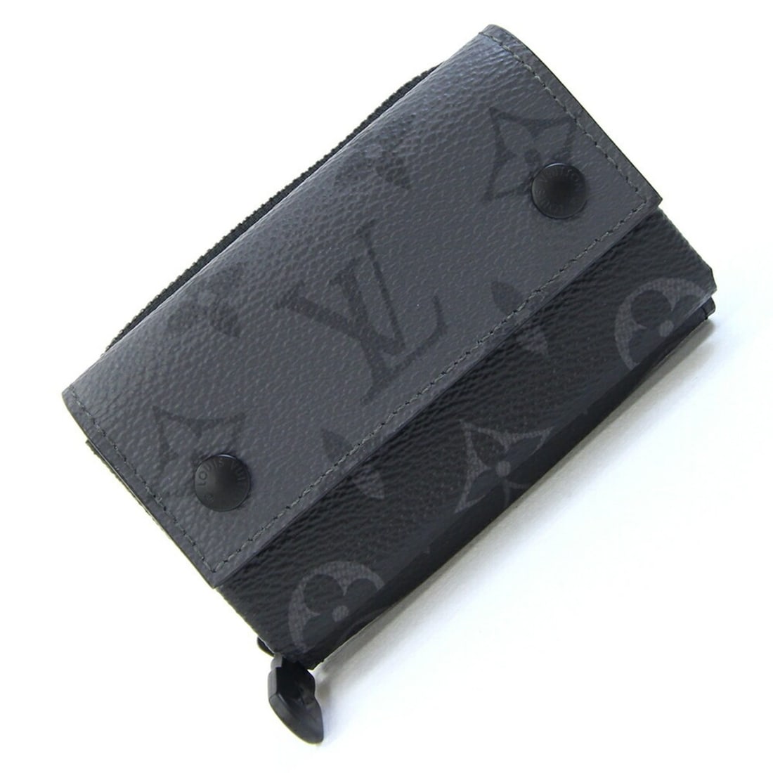 Louis Vuitton Monogram Eclipse Reverse Zippy Organizer Coin Purse Compact Wallet Mini for Men LOUIS (1 of 5)