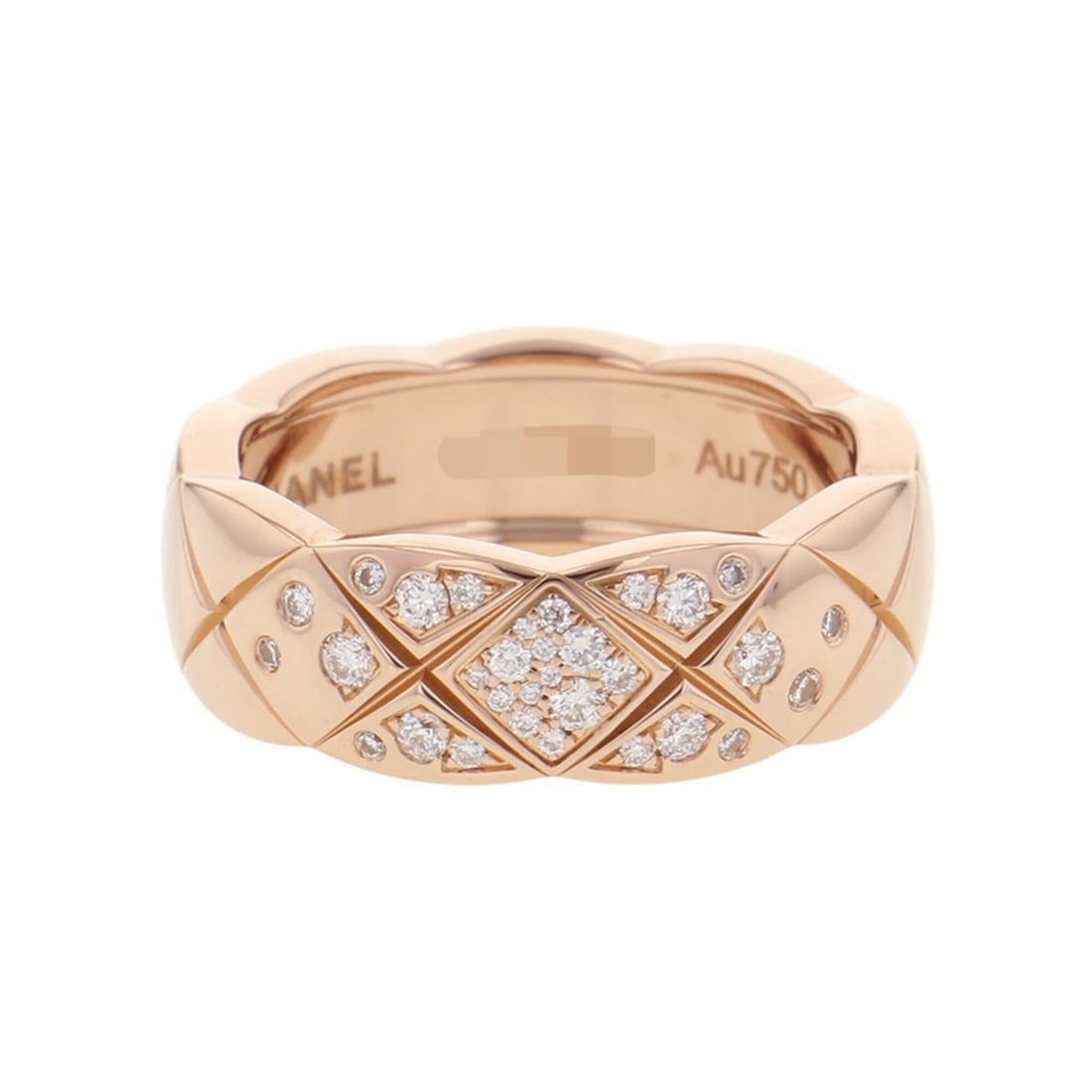 Chanel Coco Crush Collection Medium Ring, 31 Diamonds (approx. 0.19ct total), 18K Pink Gold, Size (1 of 13)