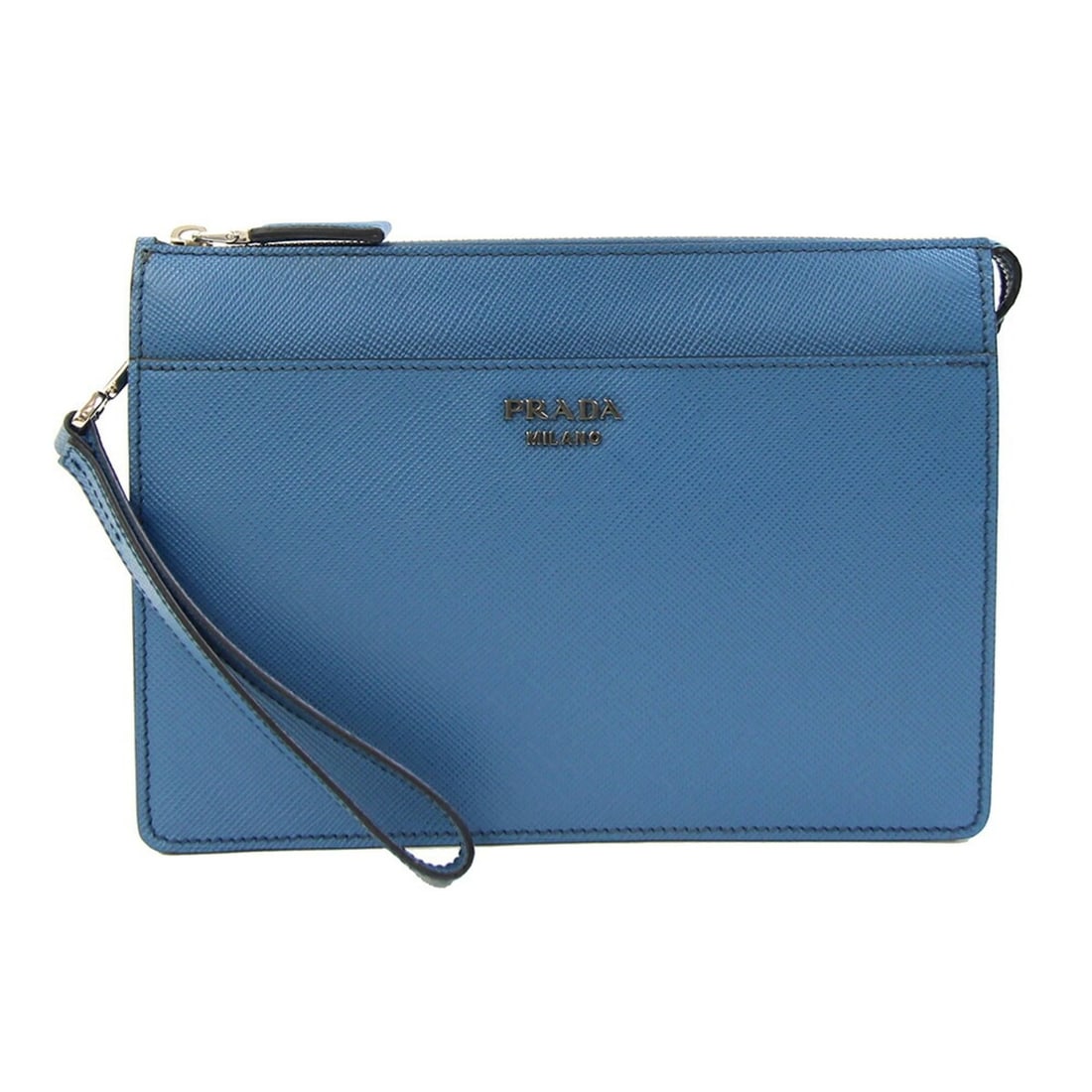 Prada Clutch Bag 2VF019 Blue Leather Second with Strap for Men PRADA (1 of 9)