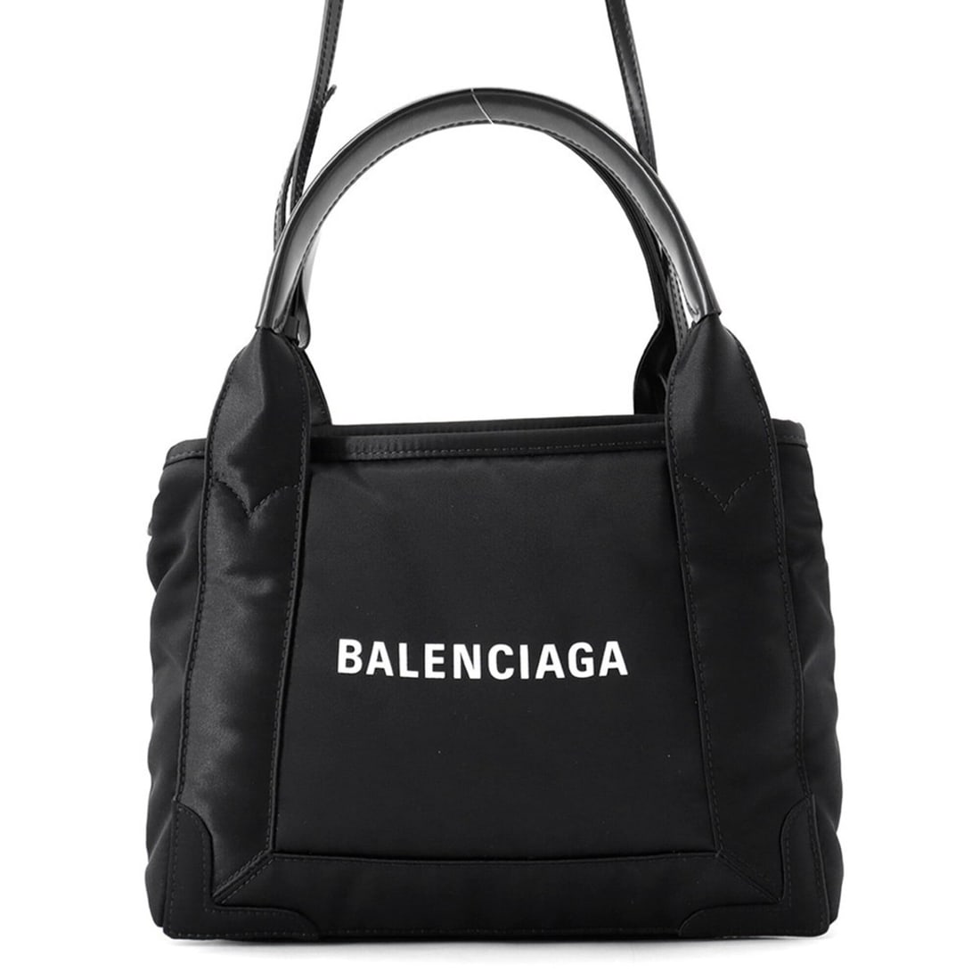 Balenciaga handbag, navy Cabas XS, nylon, 390346, BALENCIAGA, 2-way, black, BALENCIAGA (1 of 15)